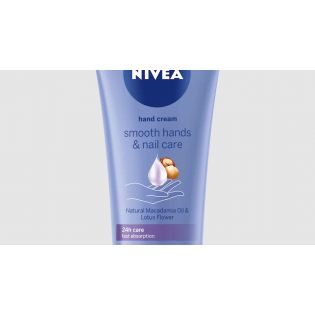 NIVEA Smooth Hands & Cuticle Care Eskuetarako Krema