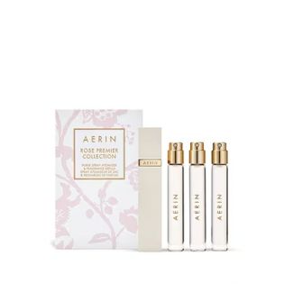 AERIN Rose Premier Fragrance Trio Purse Spray atomizatzailea eta betegarriak